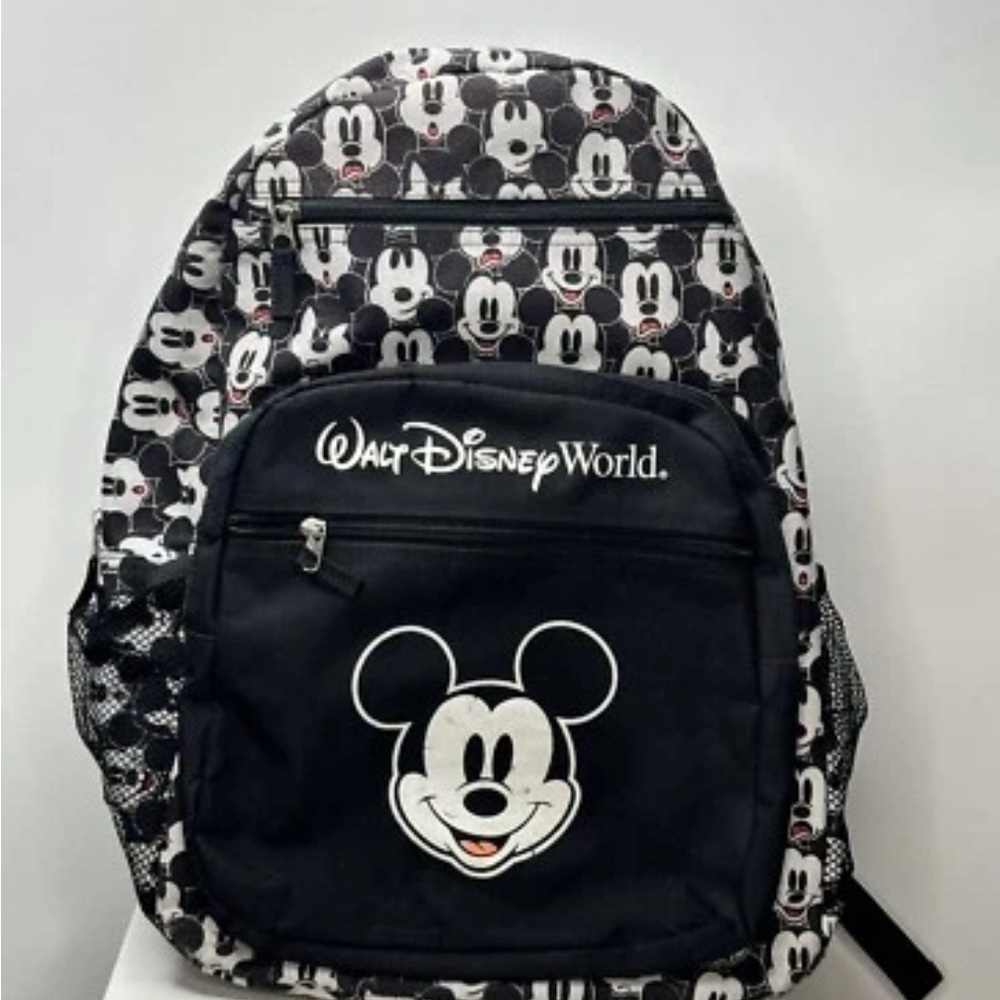 Disney Black and White Mickey Mouse Backpack
